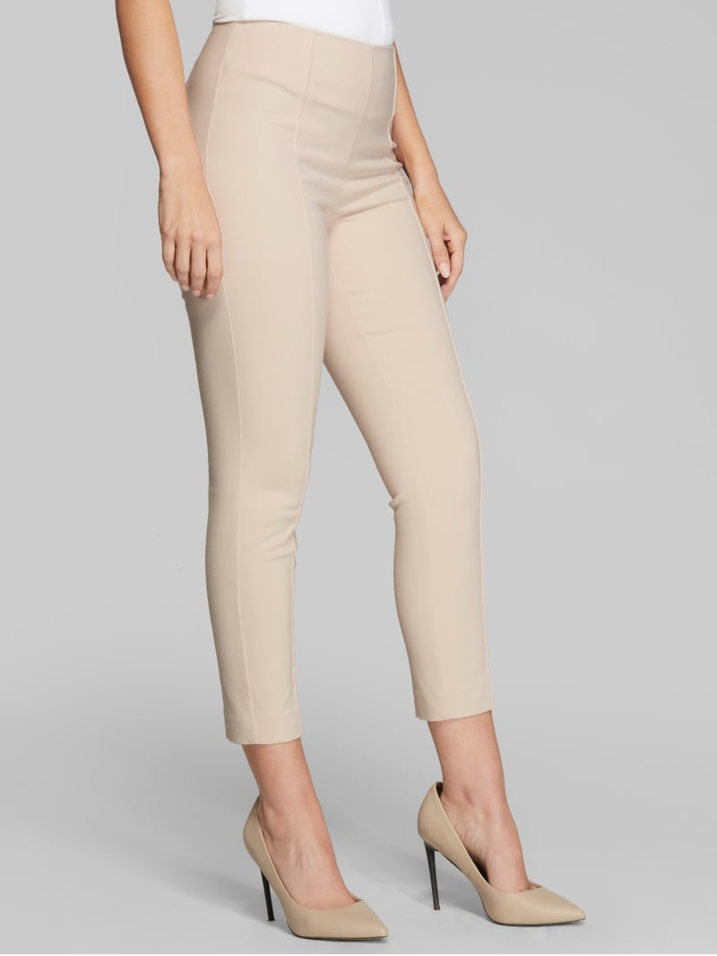 Guess Cropped Candi Broek Dames Beige | 1493-EZCBO