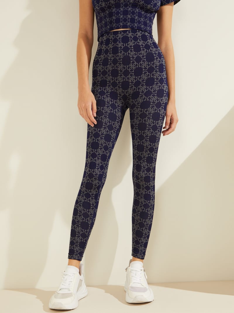 Guess DELLA LEGGINGS 4/4 Broek Dames Donkerblauw | 3451-ONWPC