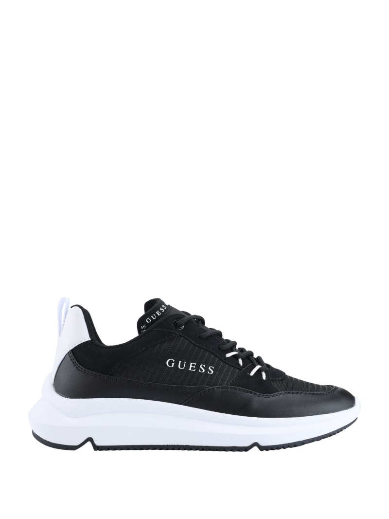 Guess Degrom Logo Sneakers Dames Zwart | 1578-IZKRJ