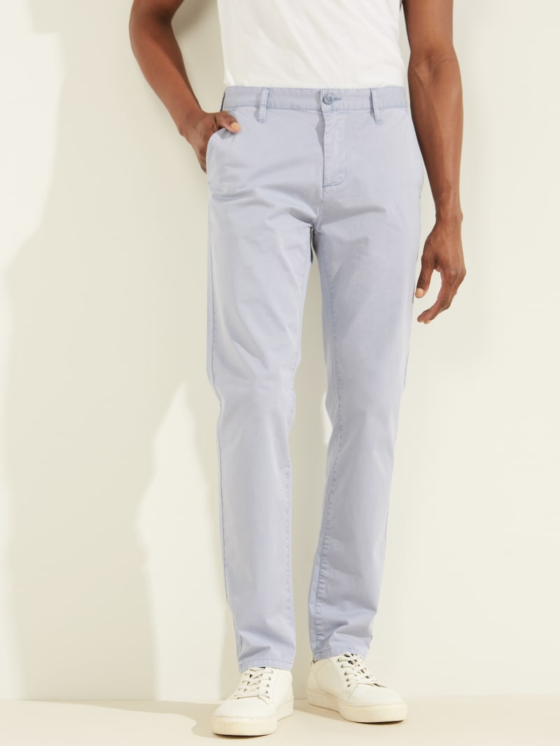 Guess Duke Twill Chinos Broek Heren Paars | 0193-VYJNM