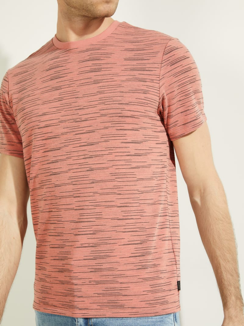 Guess Echo Space Dye Tee T-shirts Heren Roze | 3029-SZHEX