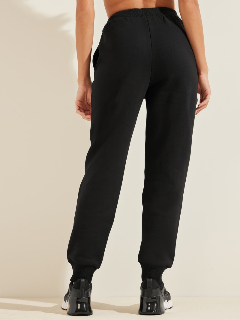 Guess Eco Alisha Logo Joggers Broek Dames Zwart | 5826-IJTCS