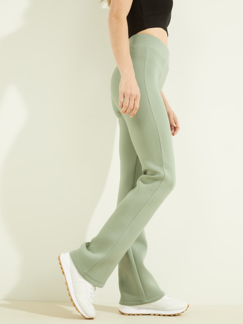 Guess Eco Allie Brede-Legs Broek Dames Groen | 0958-VGHQT