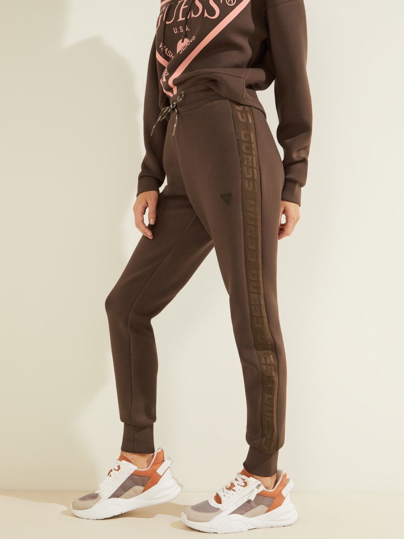 Guess Eco Allie Scuba Joggers Broek Dames Chocola | 4108-RAXEC