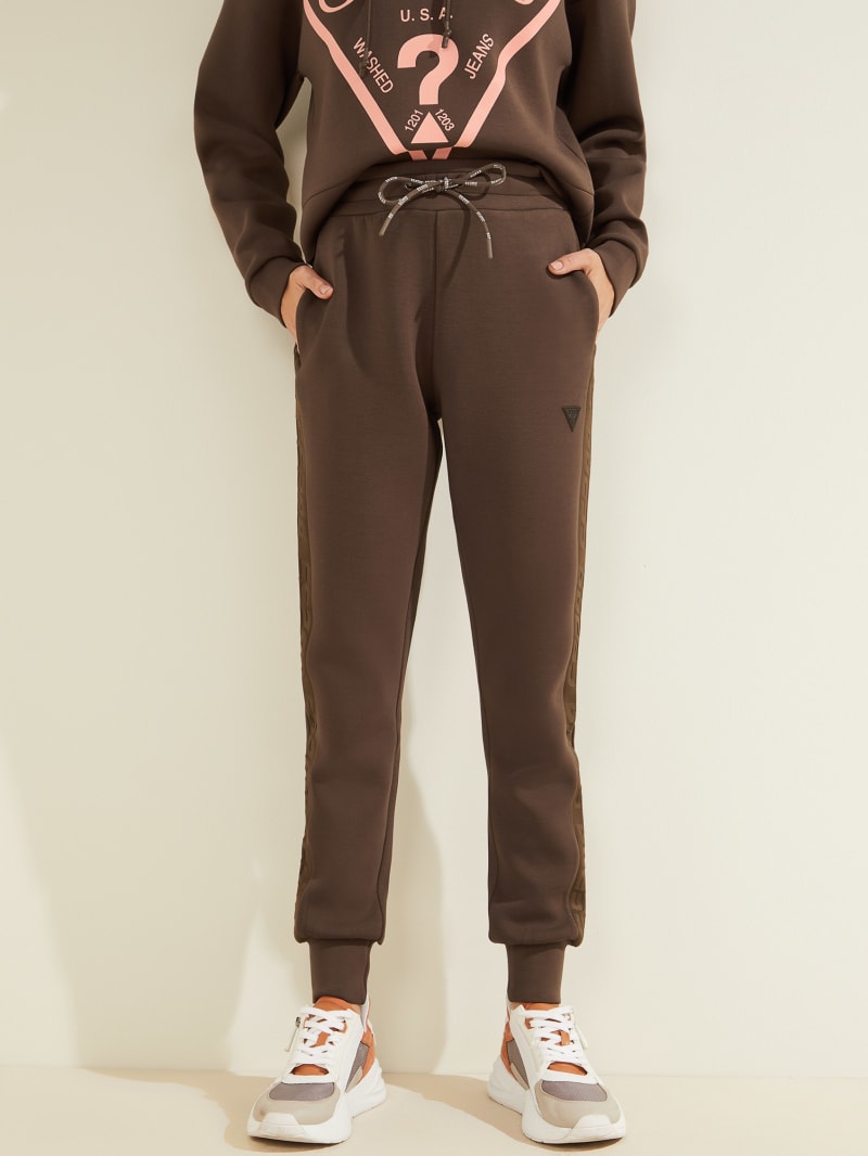 Guess Eco Allie Scuba Joggers Broek Dames Chocola | 4108-RAXEC