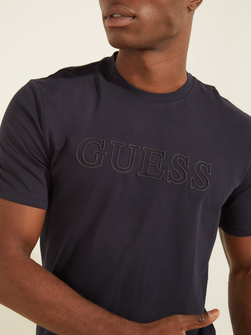 Guess Eco Alphy Active Tee T-shirts Heren Diepblauw | 0143-GQNZS