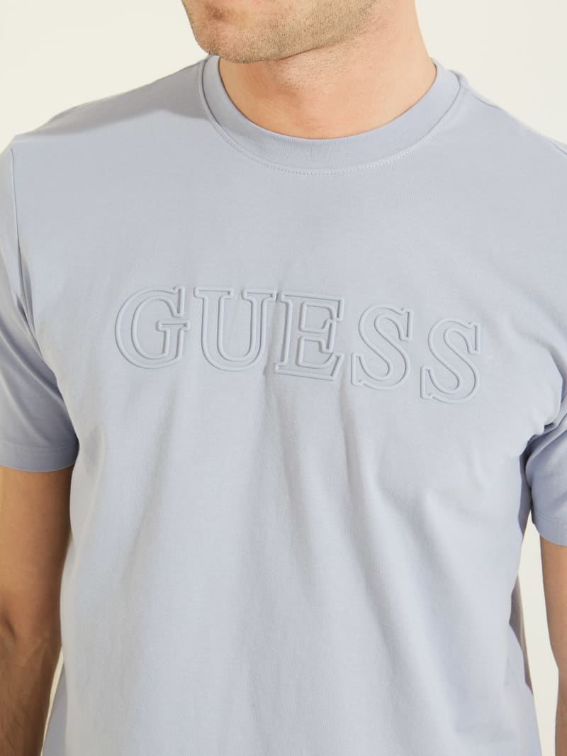 Guess Eco Alphy Active Tee T-shirts Heren Blauw | 0693-JXOSD