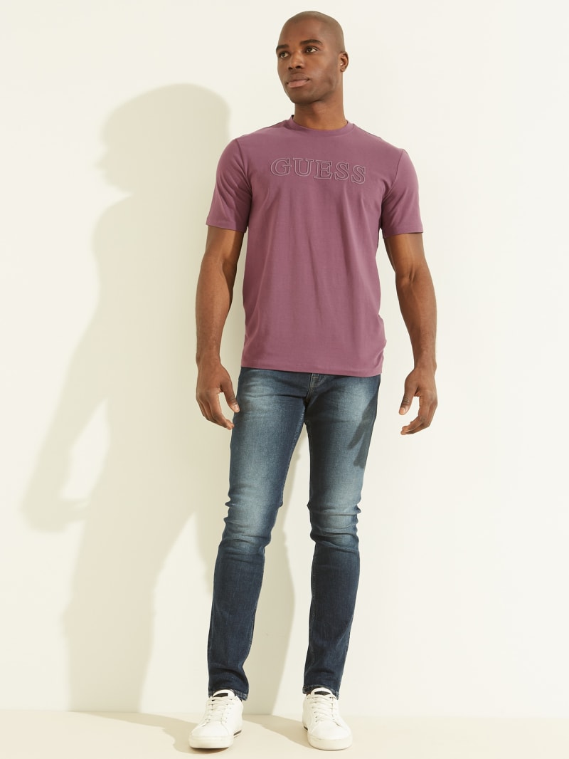 Guess Eco Alphy Active Tee T-shirts Heren Paars | 2764-GVTBS