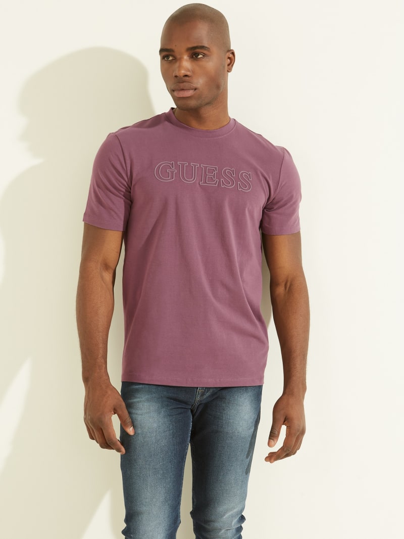 Guess Eco Alphy Active Tee T-shirts Heren Paars | 2764-GVTBS