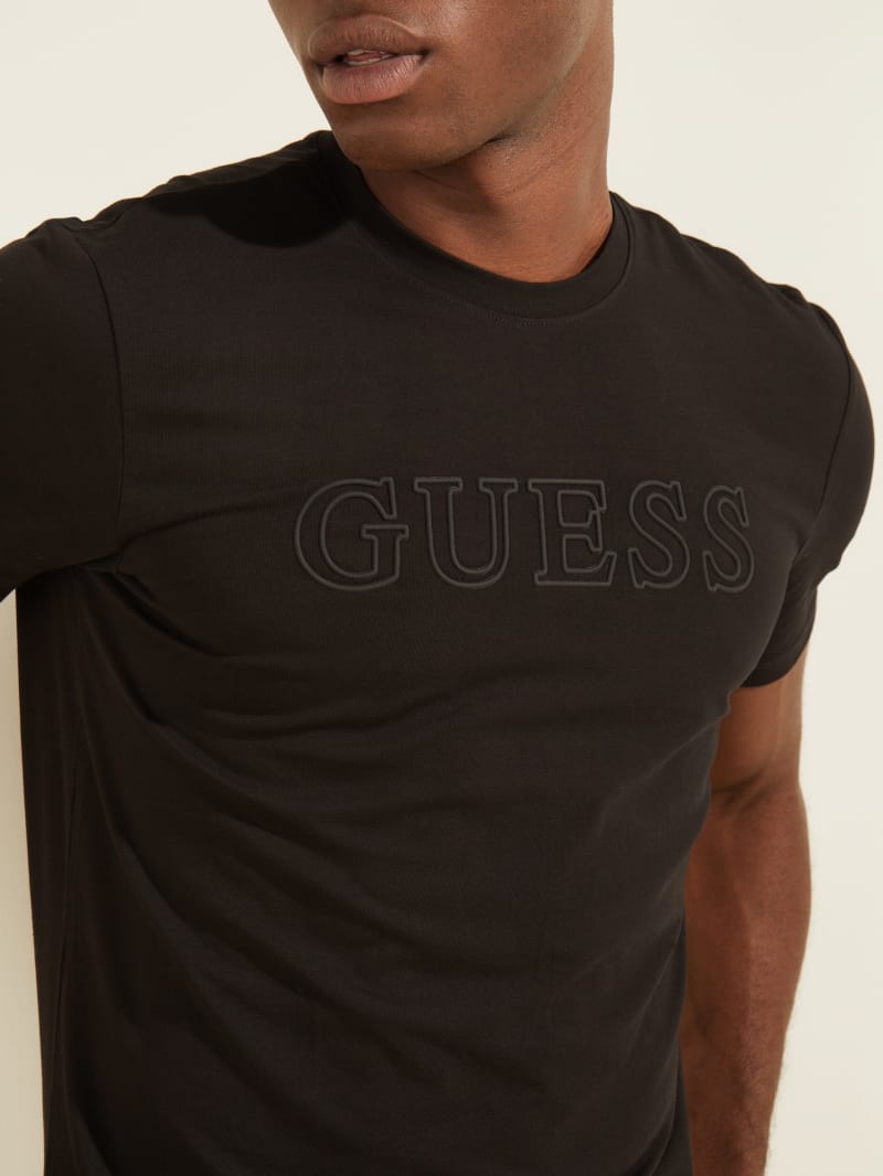 Guess Eco Alphy Active Tee T-shirts Heren Zwart | 8562-OVYCU