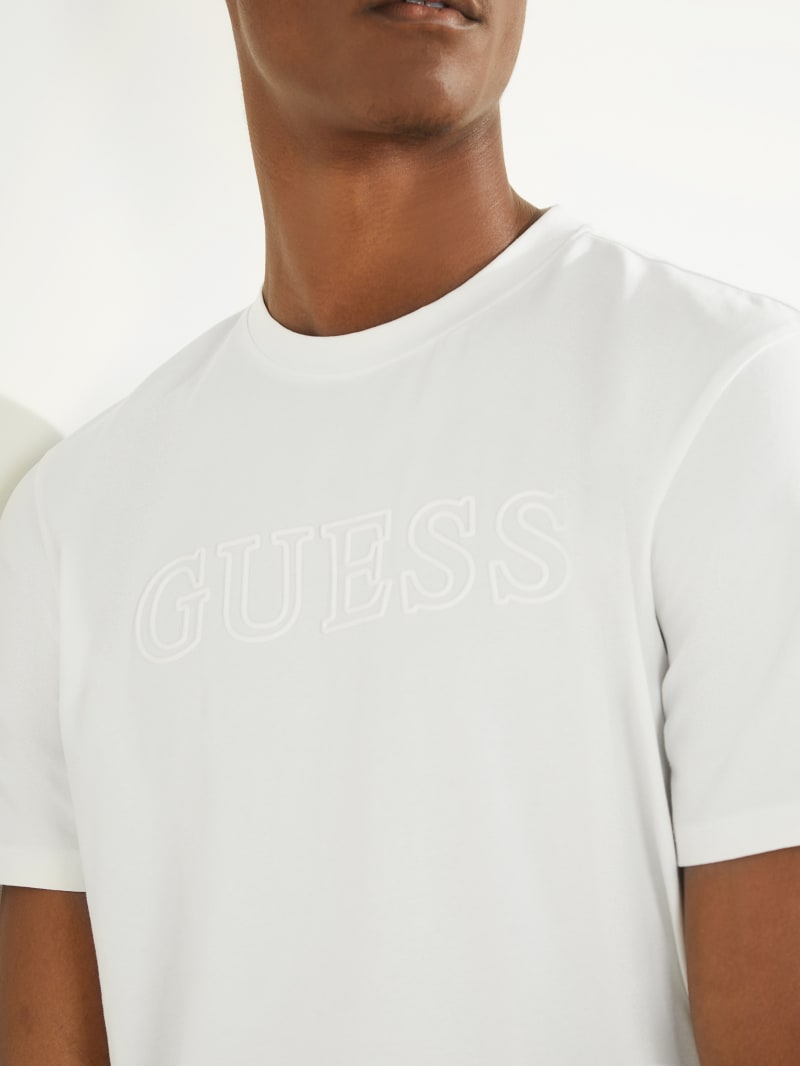 Guess Eco Alphy Tee T-shirts Heren Wit | 0153-MYDIZ