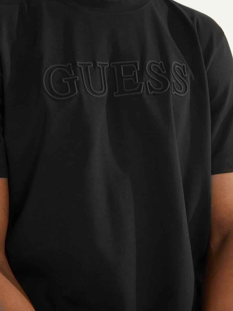 Guess Eco Alphy Tee T-shirts Heren Zwart | 1752-VLKCN