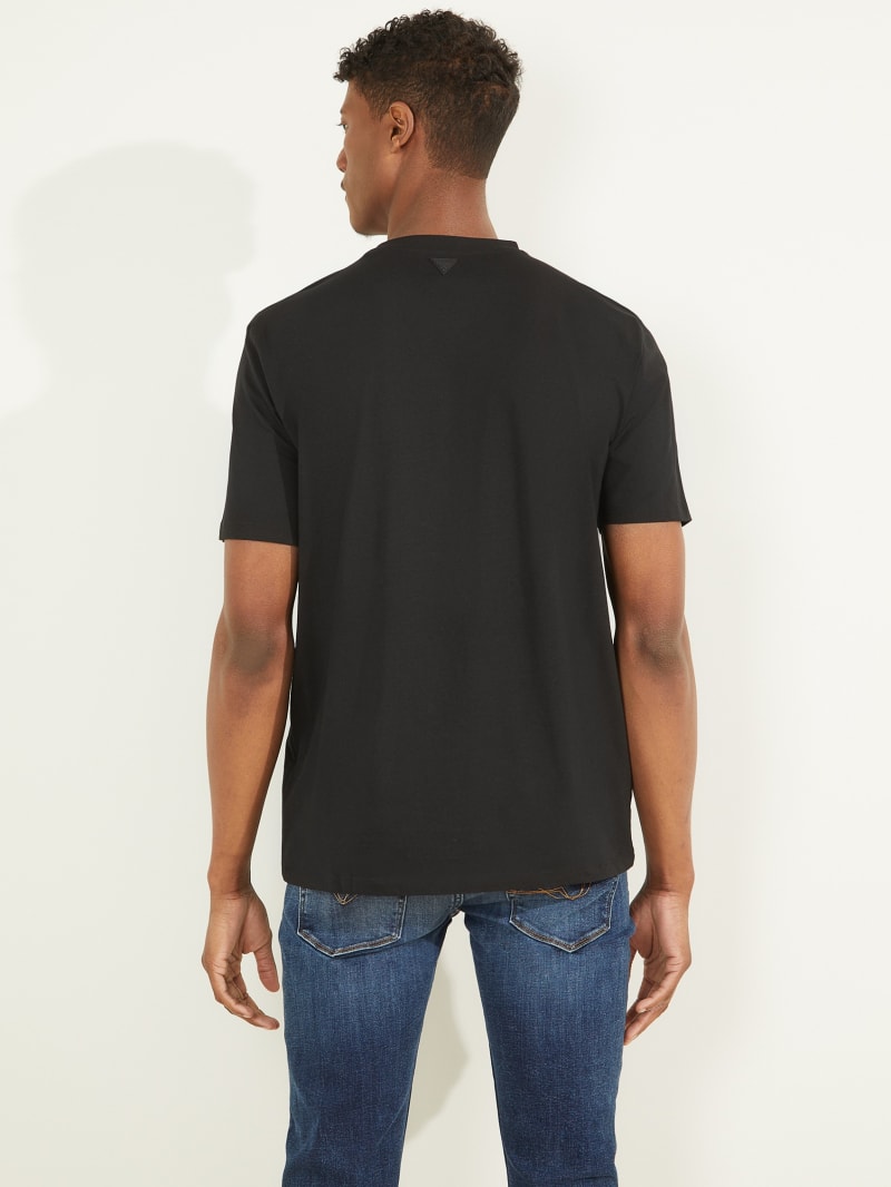 Guess Eco Alphy Tee T-shirts Heren Zwart | 1752-VLKCN