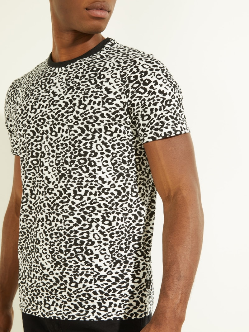 Guess Eco Animal Printed Tee T-shirts Heren Gekleurd | 3150-BLAHI