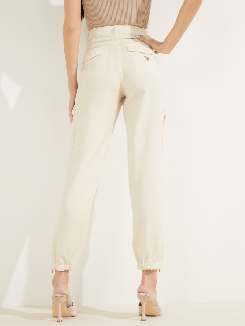 Guess Eco Bowie Cargo Chino Broek Dames Room Wit | 2758-NXVRF