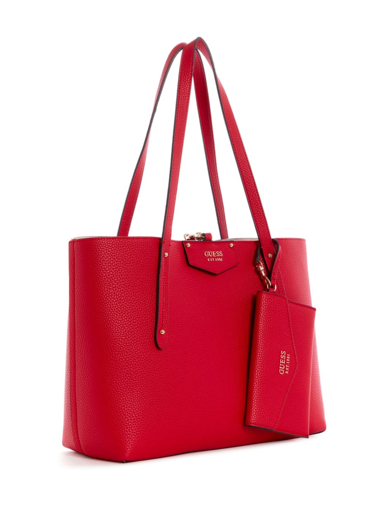 Guess Eco Brenton Tote Tassen Dames Rood | 5423-NTOAH