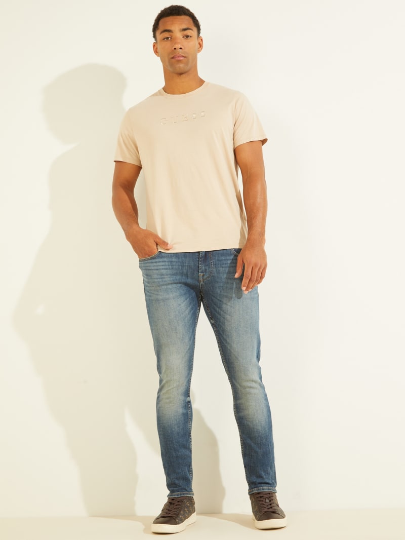 Guess Eco Chris Light Wash Skinny Broek Heren Lichtblauw | 6457-BPCKR