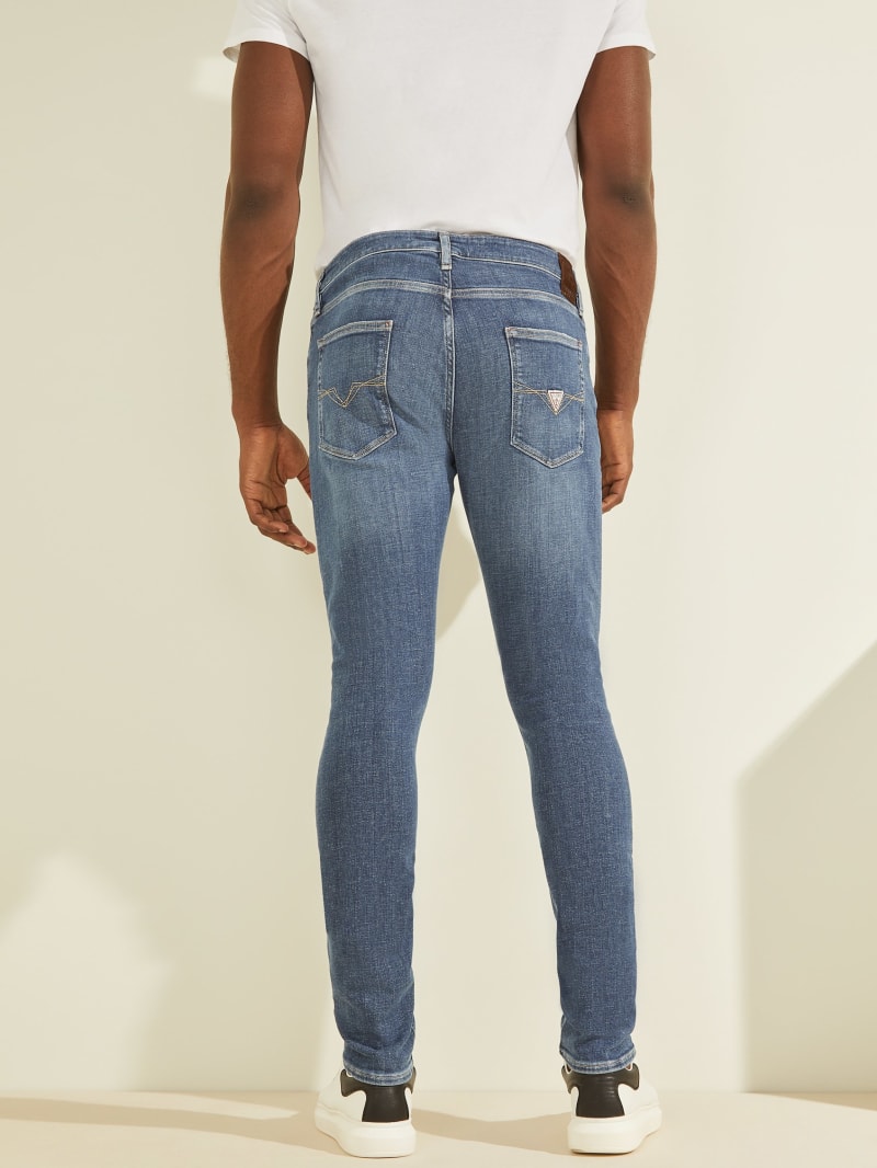 Guess Eco Chris Skinny Broek Heren Lichtblauw | 6587-ZWUDV