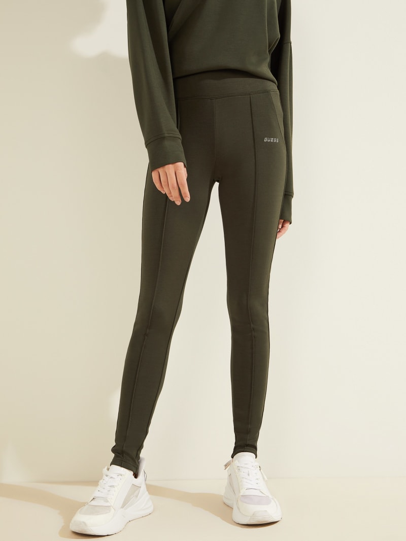 Guess Eco Christi Scuba Leggings Broek Dames Groen | 2916-PJKQW