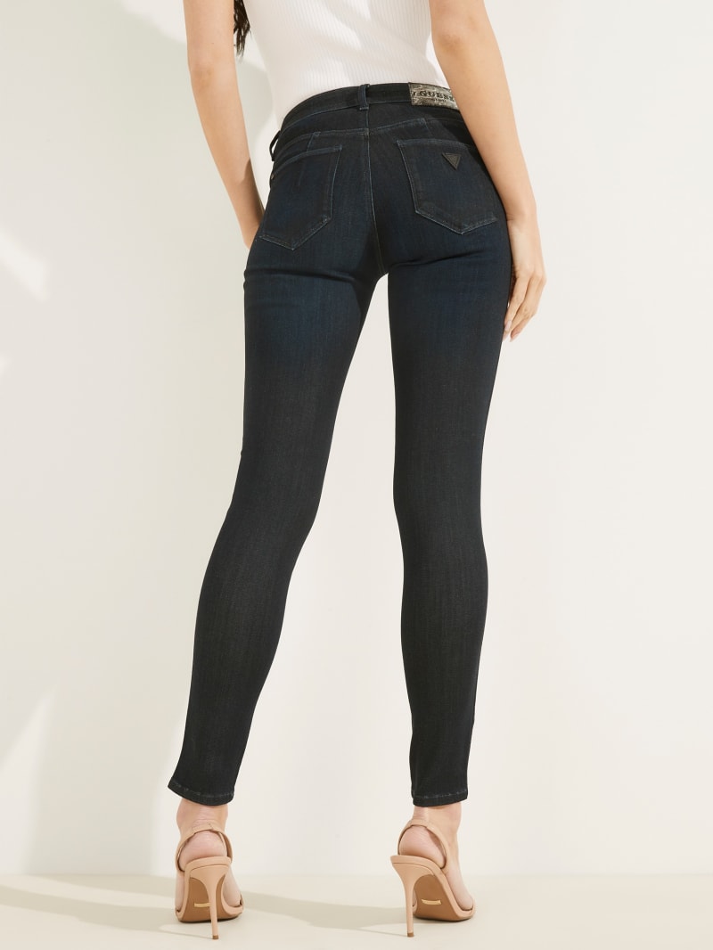 Guess Eco Curve X Skinny Broek Dames Donkerblauw | 1327-YSUKR