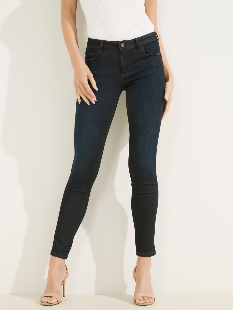 Guess Eco Curve X Skinny Broek Dames Donkerblauw | 1327-YSUKR