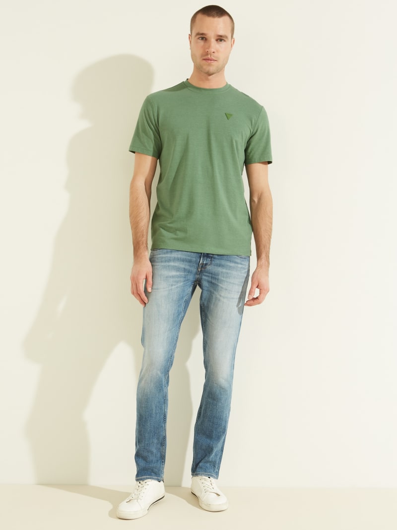 Guess Eco Hedley Tee T-shirts Heren Groen | 8731-MRTEJ