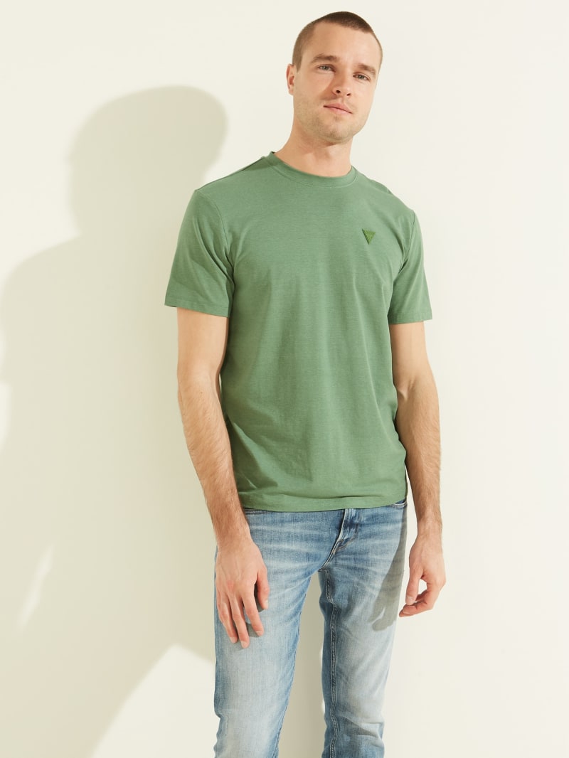 Guess Eco Hedley Tee T-shirts Heren Groen | 8731-MRTEJ