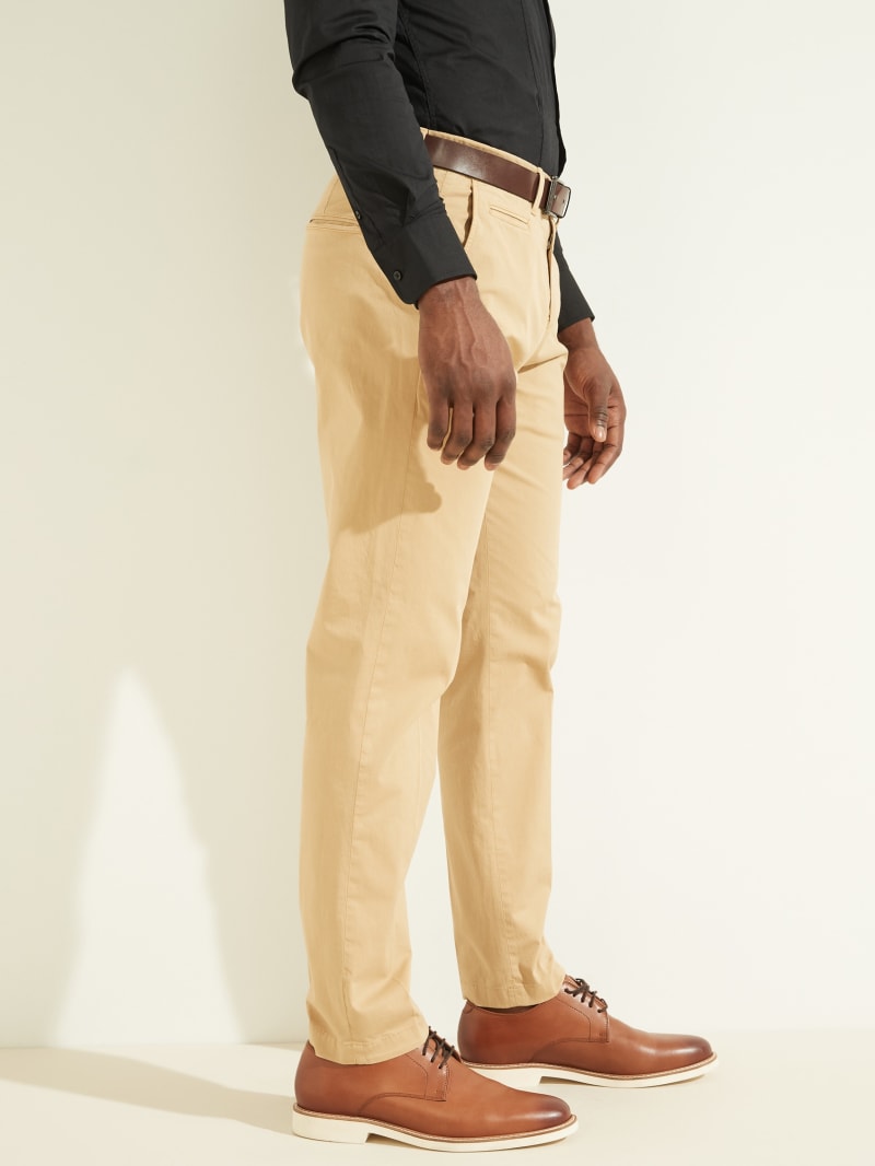 Guess Eco New Original Chino Broek Heren Beige | 5738-IYPCG