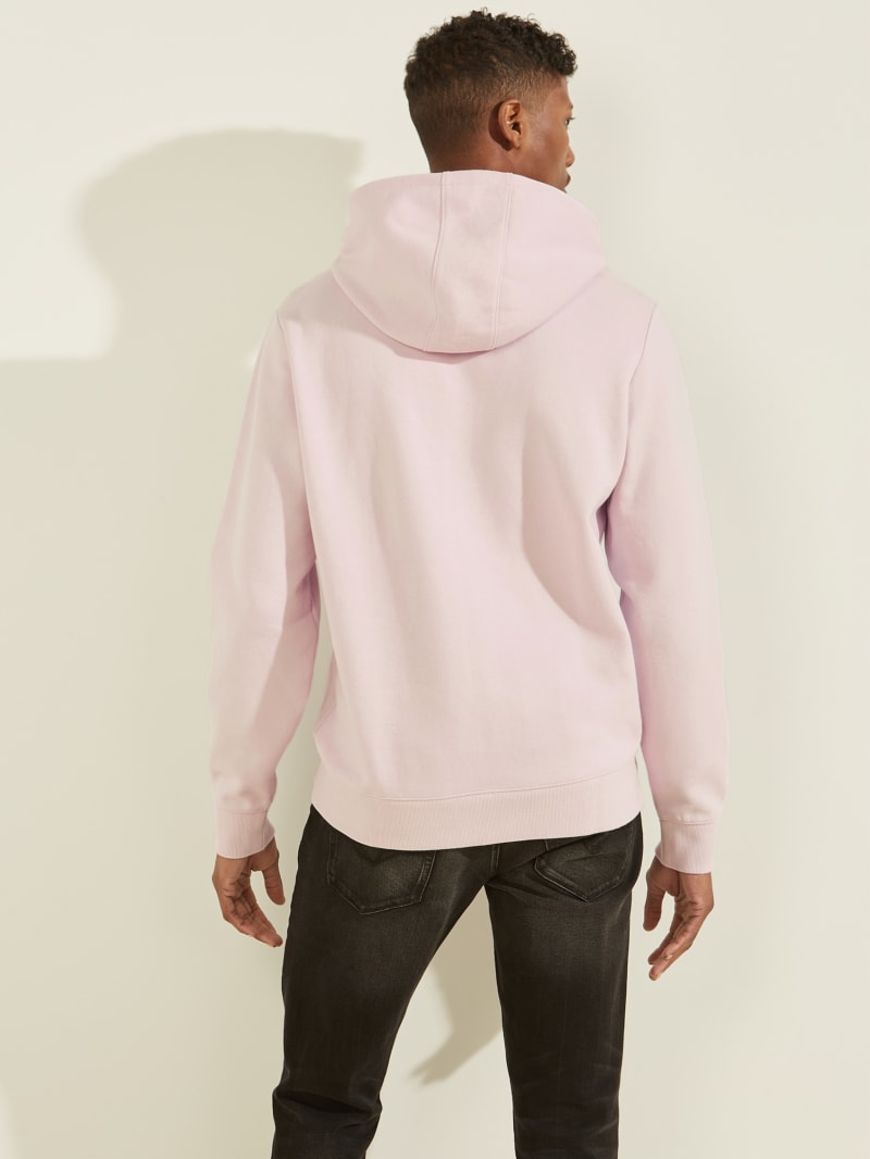 Guess Eco Roy Embroidered Logo Hoodie Heren Lavendel | 0932-YEABZ