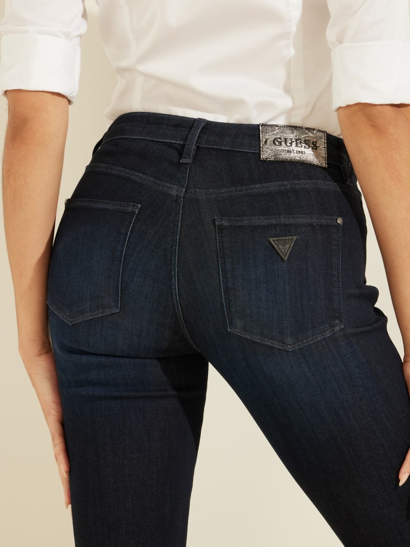 Guess Eco Sexy Straight Broek Dames Donkerblauw | 2793-IKQHA