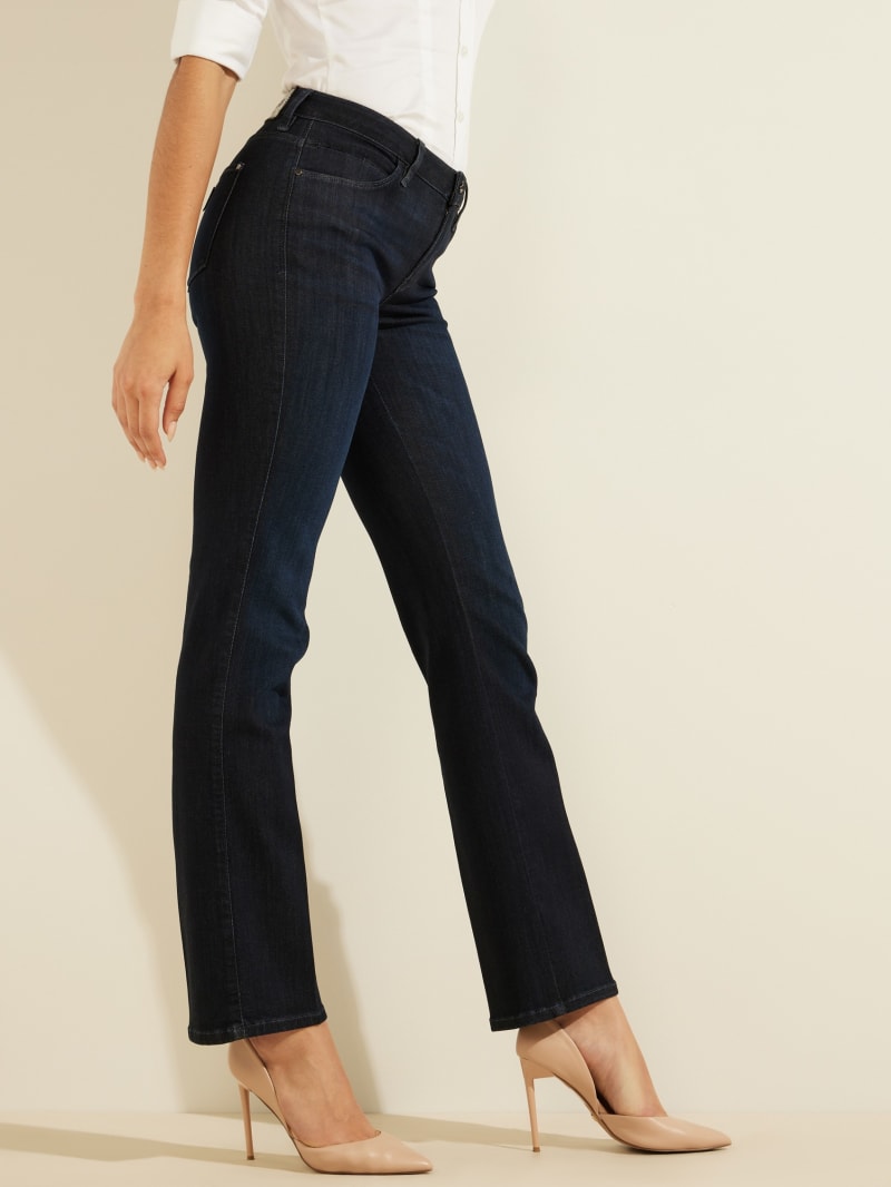 Guess Eco Sexy Straight Broek Dames Donkerblauw | 2793-IKQHA