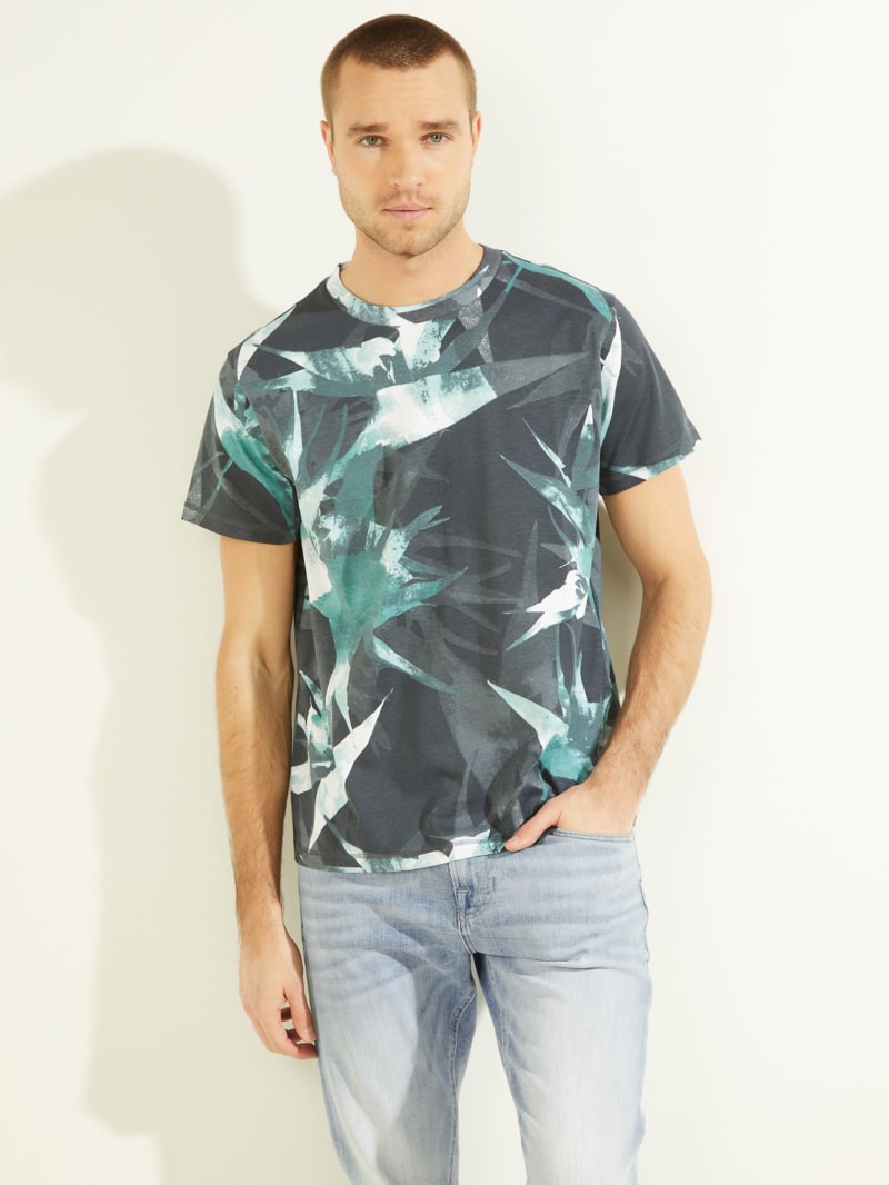 Guess Eco Strely Tee T-shirts Heren Gekleurd | 2470-NFJYA