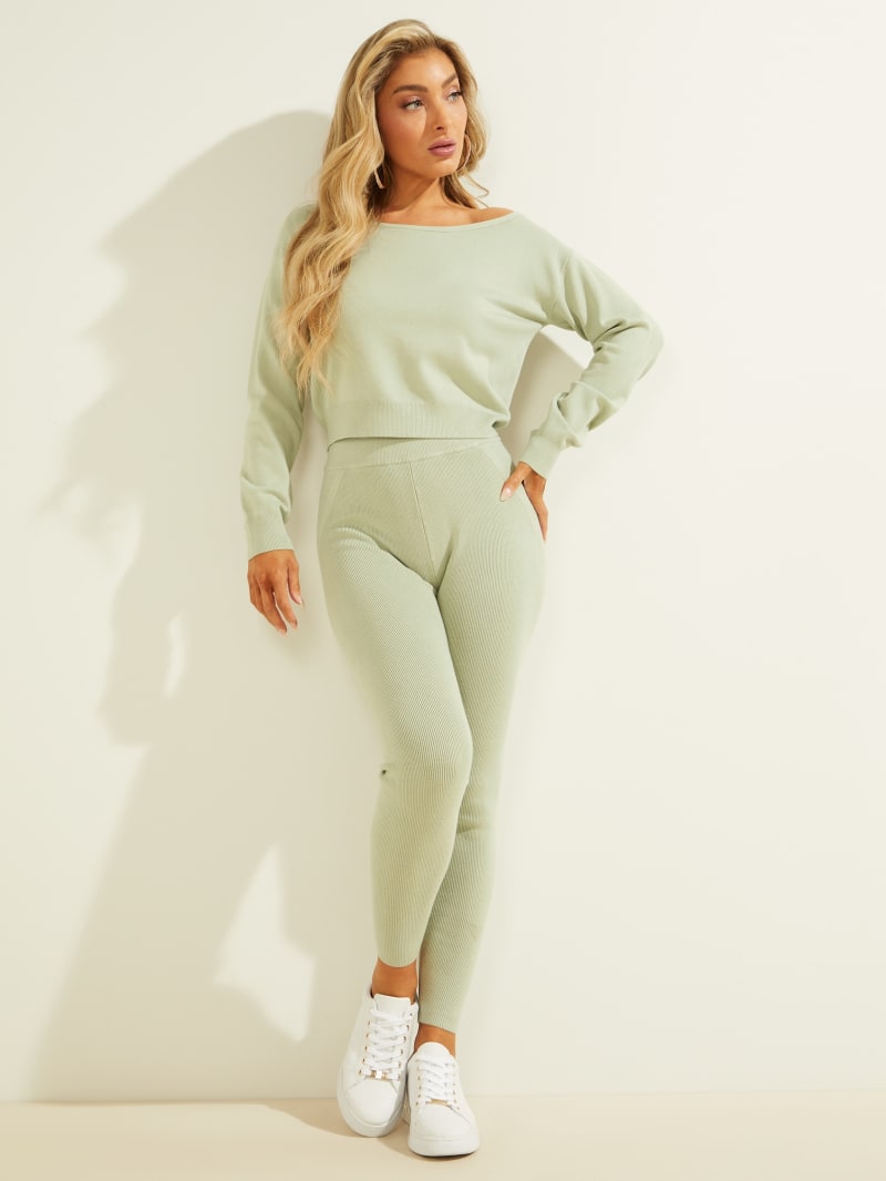 Guess Eco Tiana Pullover Truien Dames Mintgroen | 2658-ONSKL