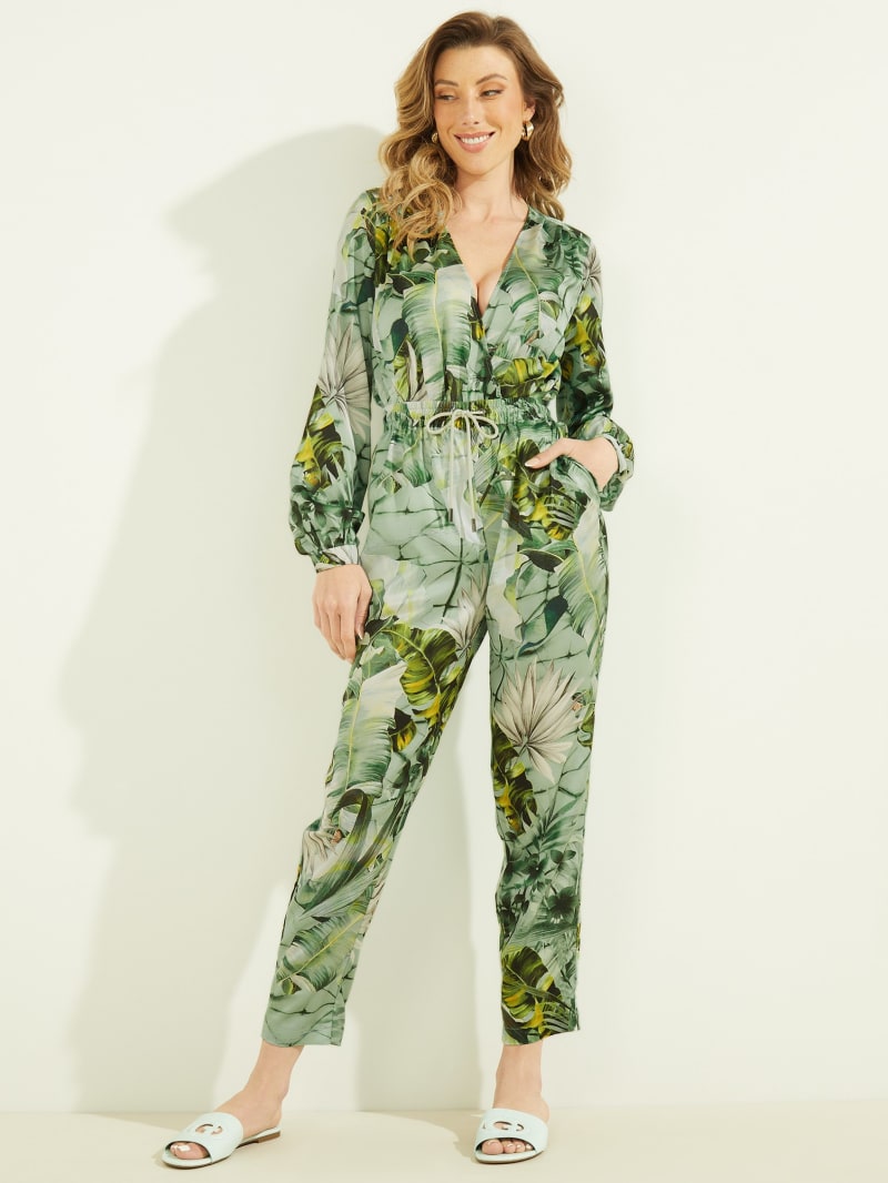 Guess Eco Viola Printeds Broek Dames Groen | 3962-AUPKM