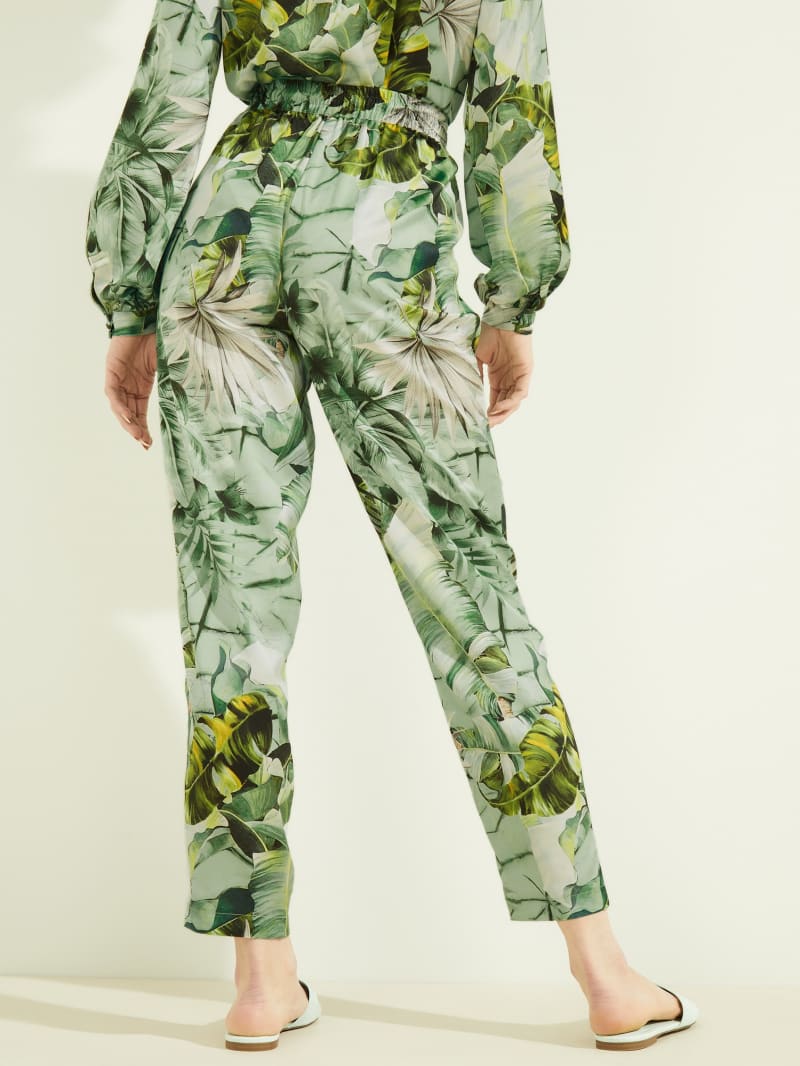 Guess Eco Viola Printeds Broek Dames Groen | 3962-AUPKM