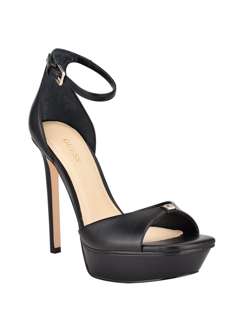 Guess Ellsyn Platform Stiletto Hakken Dames Zwart | 2341-MHDBW