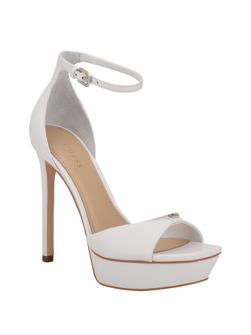 Guess Ellsyn Platform Stiletto Hakken Dames Wit | 6387-NHFZB