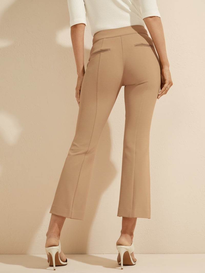 Guess Evelyn Cropped Broek Dames Bruin | 3162-EOXNZ