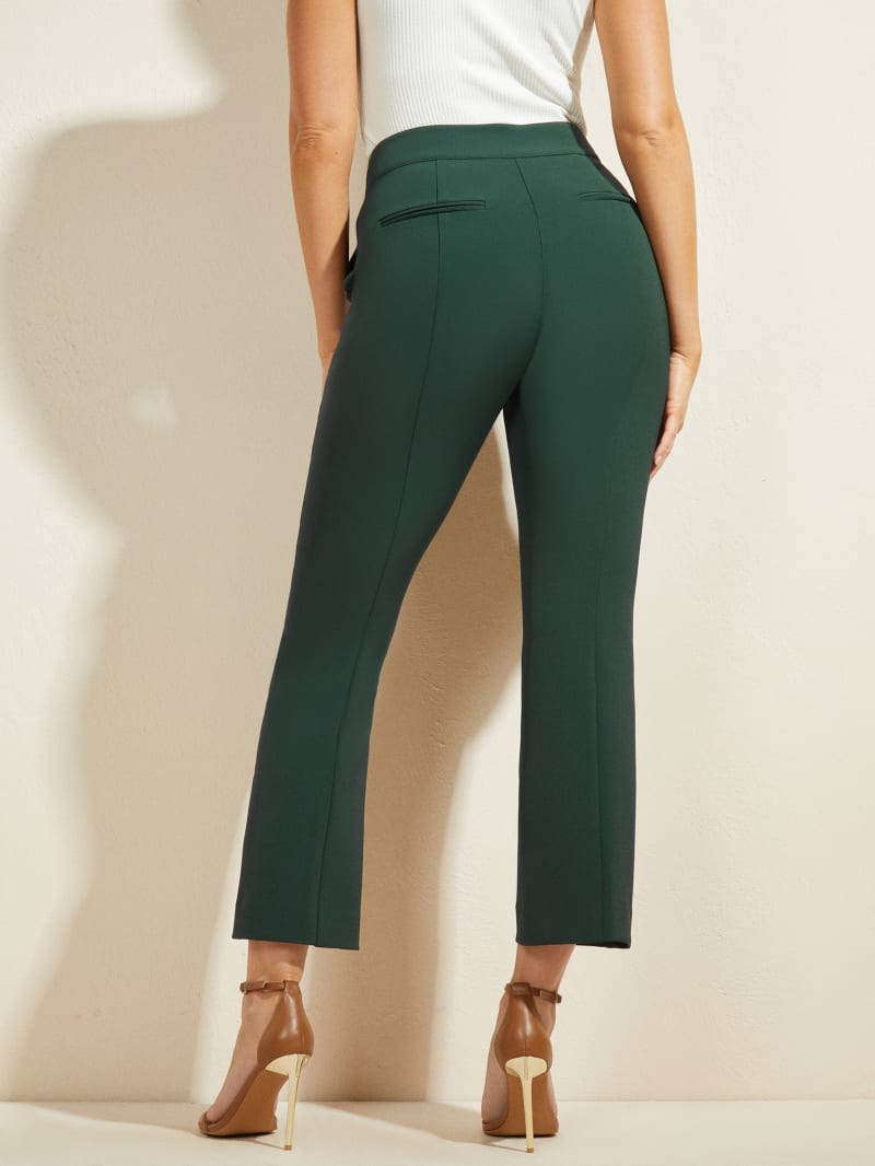 Guess Evelyn Cropped Broek Dames Groen | 7486-VGWRZ