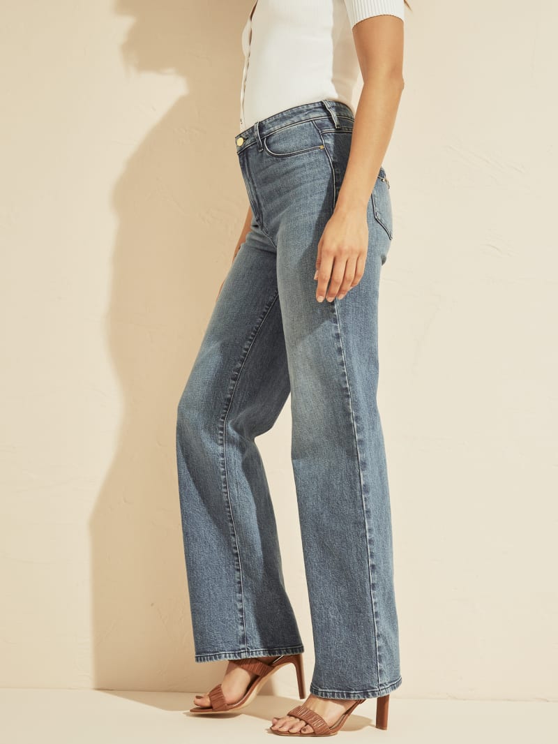 Guess Farrah 70s High-Rise Jean Broek Dames Blauw | 2839-NXDUP