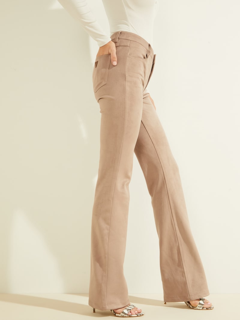 Guess Faux-Suede Sexycuts Broek Dames Beige | 7824-UBXKF