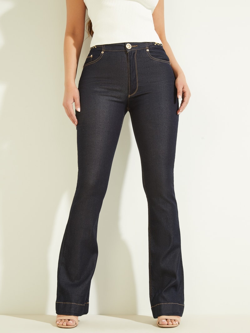 Guess Fit and Flare Denim Broek Dames Blauw | 1328-HQFLO