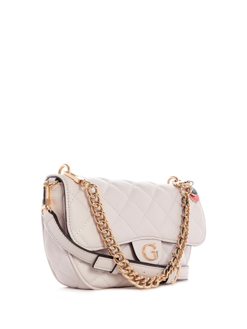 Guess Gillian Quilted Flap Crossbodytassen Dames Grijs | 0731-DNYCI