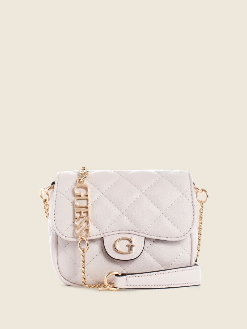 Guess Gillian Quilted Flap Crossbodytassen Dames Grijs | 3245-KGWTH