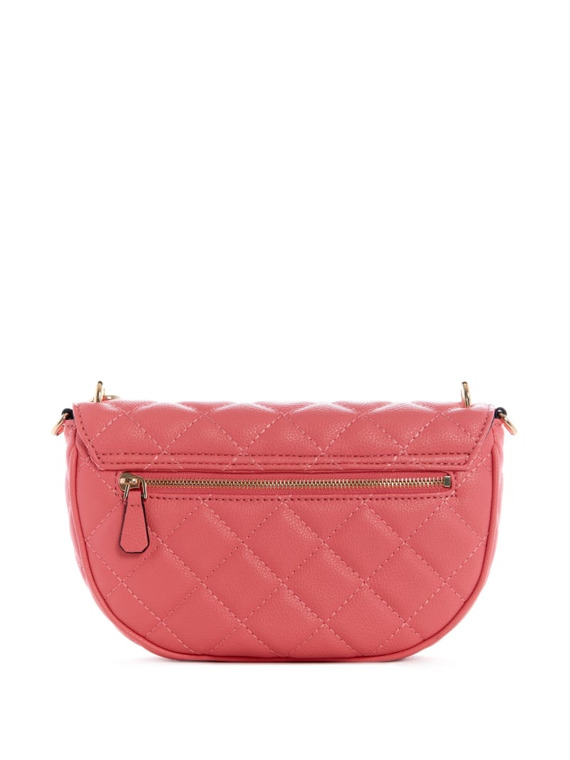 Guess Gillian Quilted Flap Crossbodytassen Dames Abrikoos | 3561-KMBCA