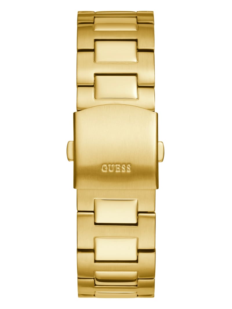 Guess Gold-Tone Aluminum Analog Horloge Heren Goud | 0475-EKWDU