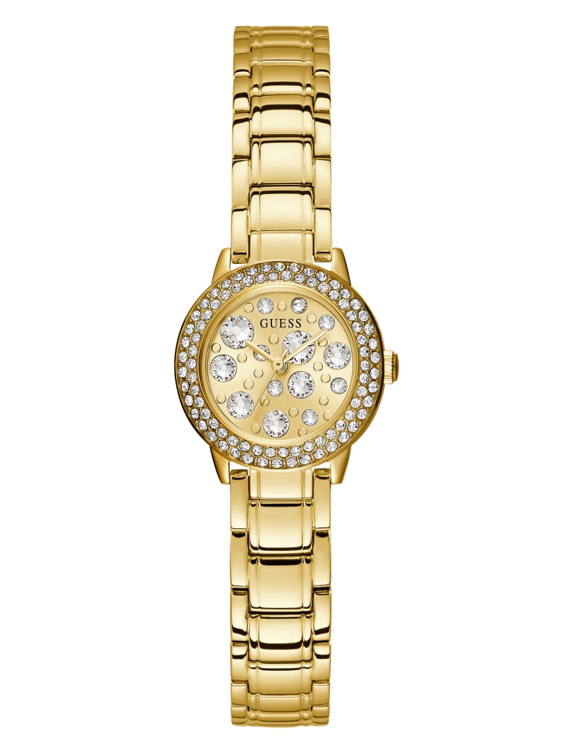 Guess Gold-Tone Analog Horloge Dames Goud | 1573-ILBUW