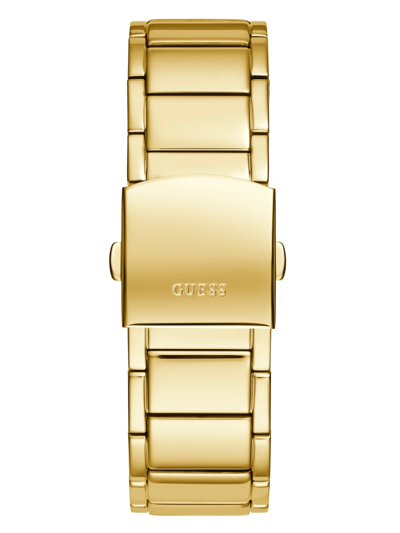 Guess Gold-Tone Barrel Analog Horloge Heren Goud | 0582-XOKDT