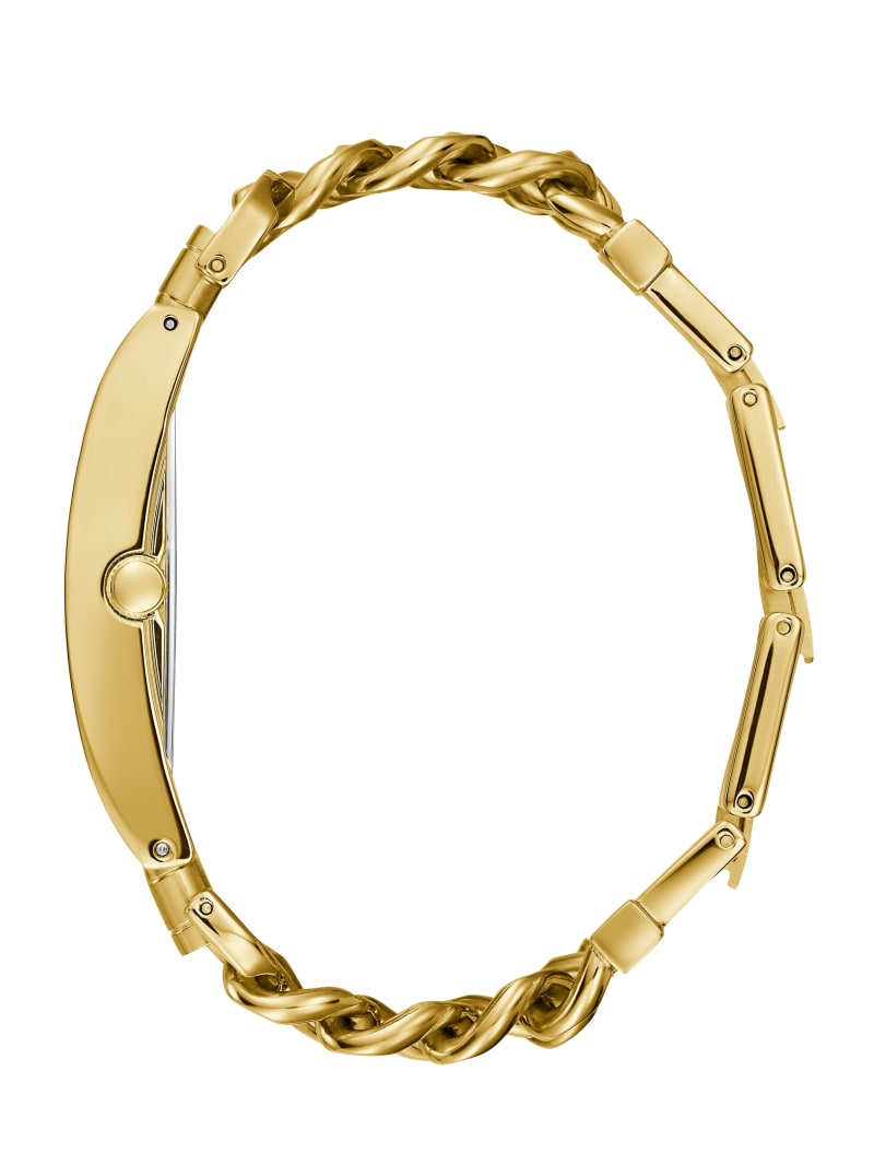 Guess Gold-Tone Chain Analog Horloge Dames Goud | 3425-VOYUN