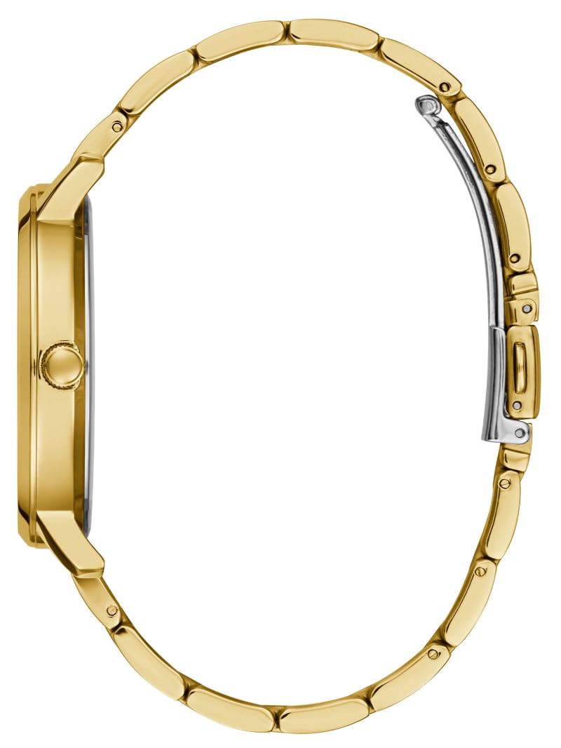 Guess Gold-Tone Diamond Analog Horloge Dames Goud | 0925-GIMDQ